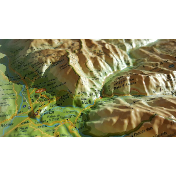 3Dmap Regionkarta Queyras-Ubaye