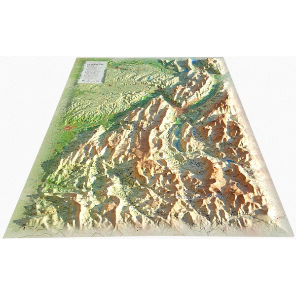 3Dmap Regionkarta Vercors-Chartreuse