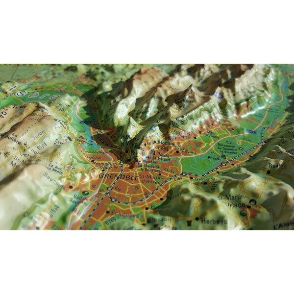 3Dmap Regionkarta Vercors-Chartreuse