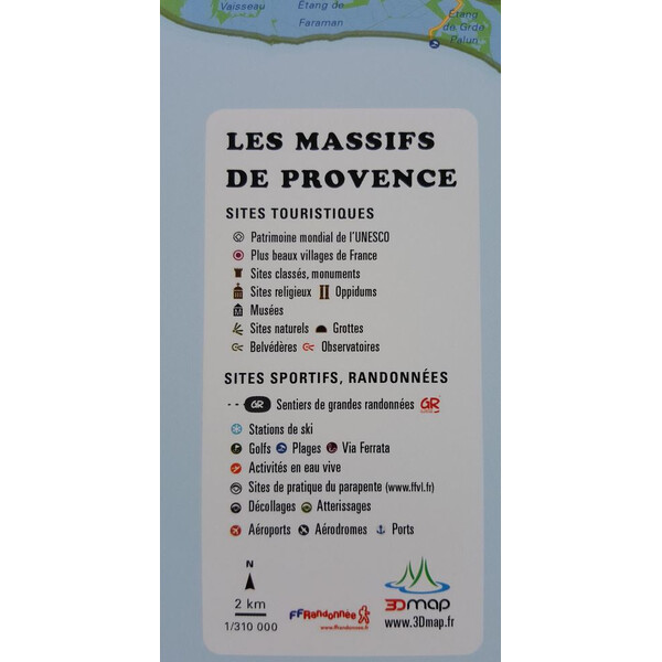 3Dmap Regionkarta Les Massifs de Provence