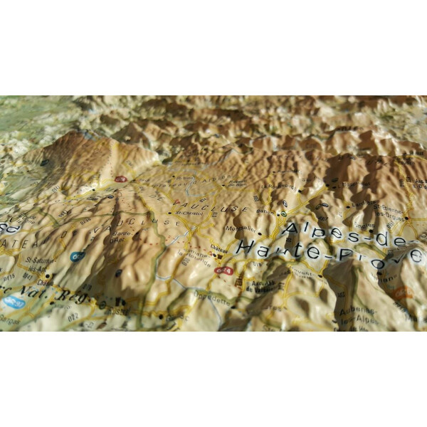 3Dmap Regionkarta Les Massifs de Provence