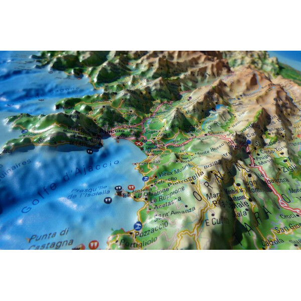 3Dmap Regionkarta La Corse