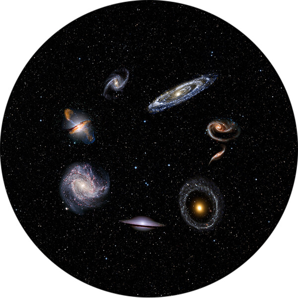 Redmark Diabilder för Bresser och NG Planetarium Galaxer