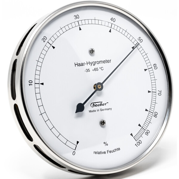 Fischer Väderstation Hårhygrometer Rostfritt stål