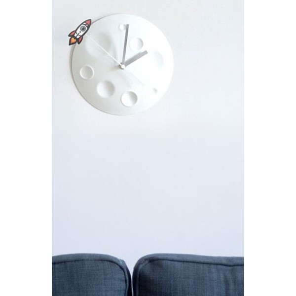 suck UK Klocka Rocket Moon Clock