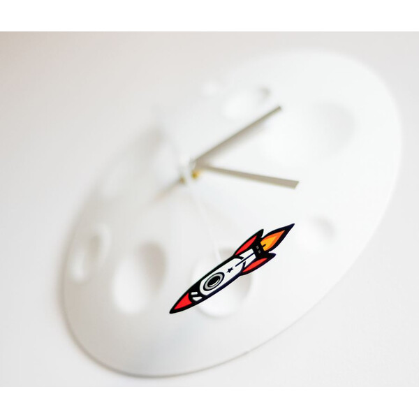 suck UK Klocka Rocket Moon Clock