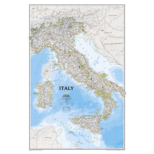 National Geographic Karta Italien