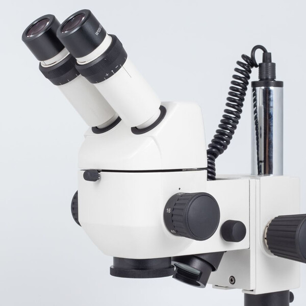 Motic Zoom-stereomikroskop Zoom stereomikroskop K-500 L, binokulär, CMO, infallande och genomfallande ljus, 6x-40x