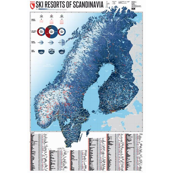 Marmota Maps Regionkarta Skidorter i Skandinavien