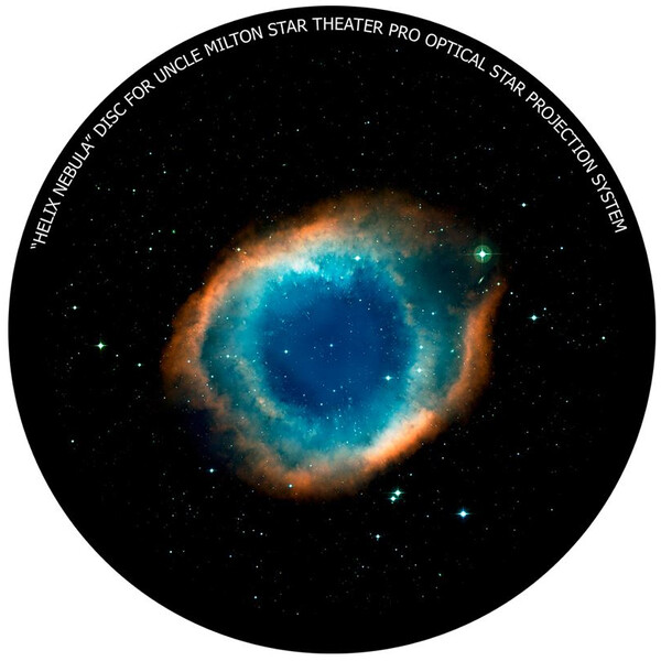 Omegon Bildskiva för Star Theatre Pro med motiv av Helix Nebula