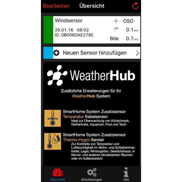 TFA Väderstation WeatherHub Starter-Set med radioburen vindmätare