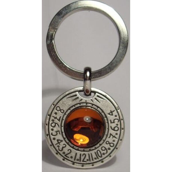 Ragalaxys Saturnus Sundial Topaz nyckelring