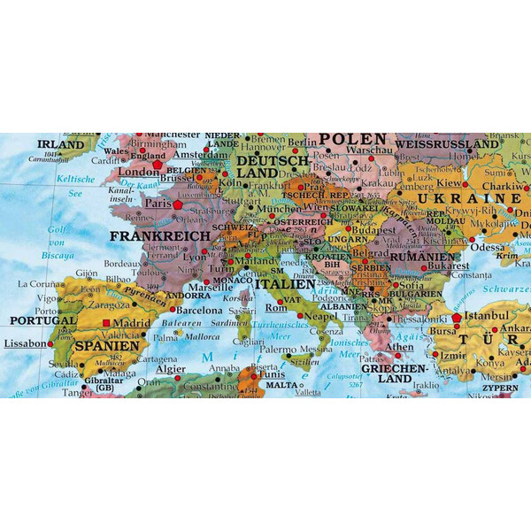 freytag & berndt Världskarta politisk (100 x 70 cm)