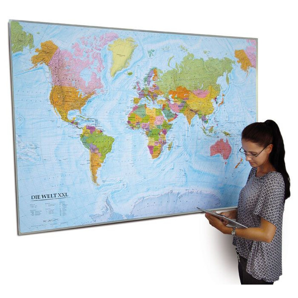 freytag & berndt Världskarta politisk (202 x 130 cm)