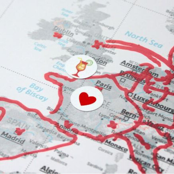 Marmota Maps Klistermärken för världskartor