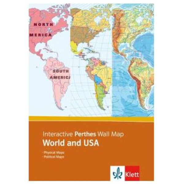 Klett-Perthes Verlag Programvara Interactive Wall Map: World & USA