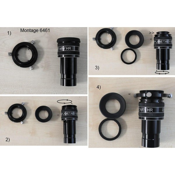 TS Optics Kameraadapter T2-fotoring för 1,25" okular