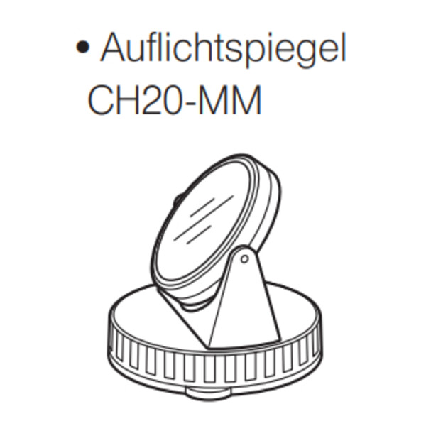 Evident Olympus CH20-MM Plano konkav spegel f.CH20