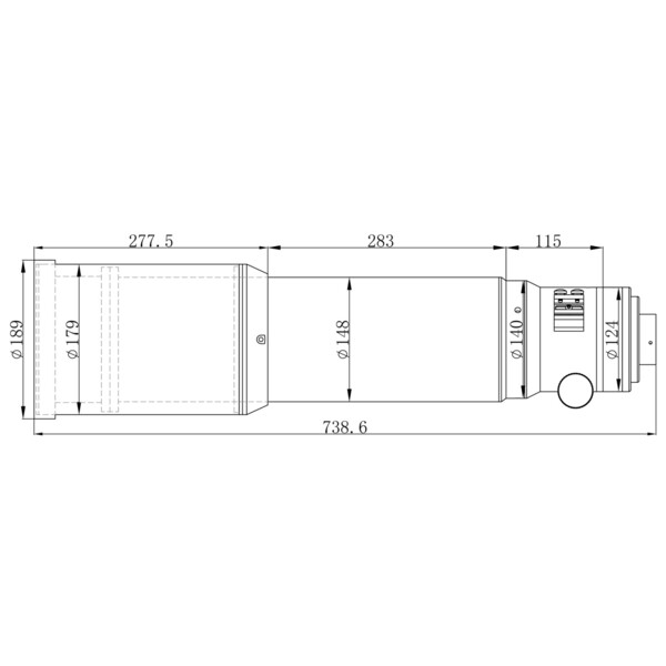 Omegon Apokromatisk refraktor Pro APO AP 140/672 Triplet OTA