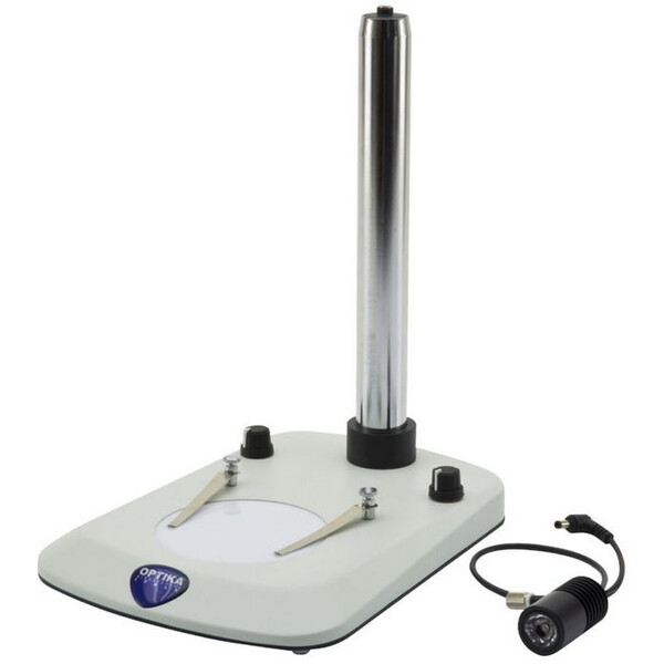 Optika Pelarstativ SZ-ST2, 210x270 mm, Pelare Ø32x 275 mm, infallande & Transmitterat ljus, 12 LED