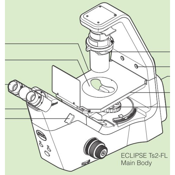 Nikon ECLIPSE Ts2-FL, LED, episcopic FL-LED, quintuple, r