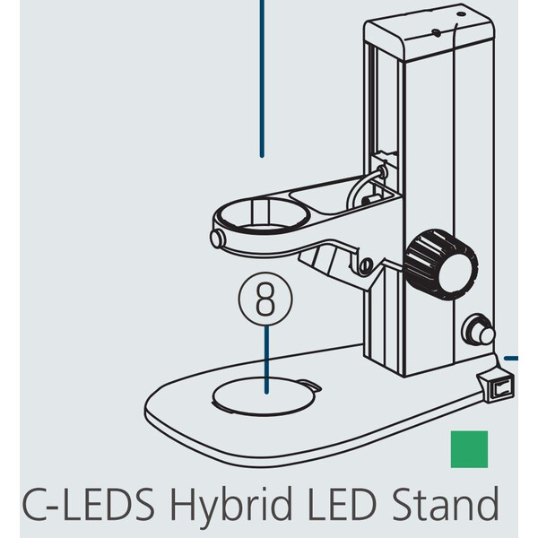 Nikon Kuggstångsstativ C-LEDS, LED-stativ, infallande och transmitterat ljus