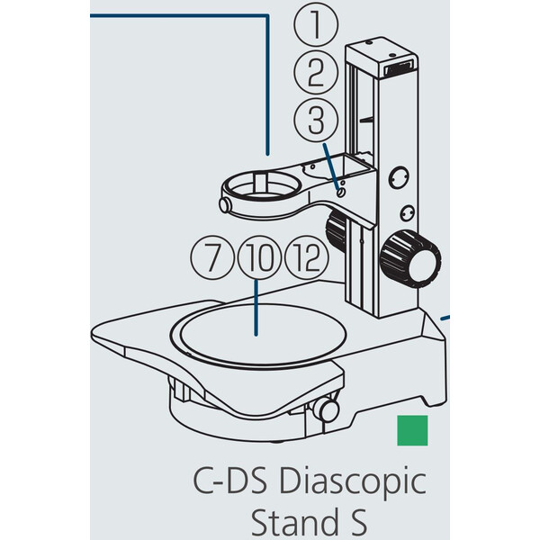 Nikon Kuggstångsstativ C-DS, Diascopic Stand