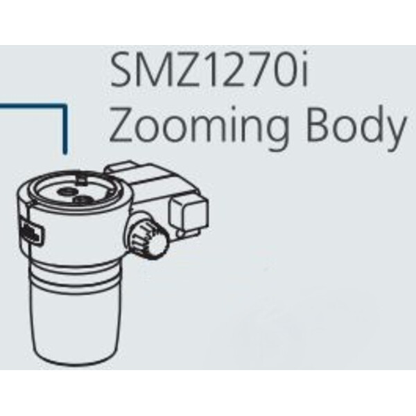 Nikon Stereohuvud SMZ-1270i Stereo Zoom Head, trino, 6.3-80x, click stop, ratio 12.7:1, 64 mm, 0-30°, WD 70 mm