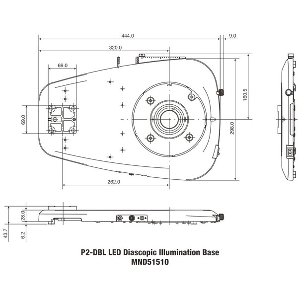 Nikon Pelarstativ P2-DBL LED Plain Base för genomfallande ljus