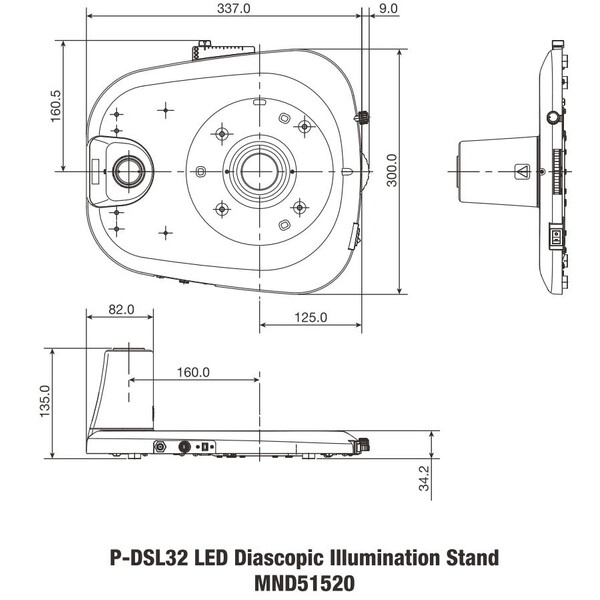 Nikon Pelarstativ P-DSL32 LED Plain Base för transmitterat ljus med pelare