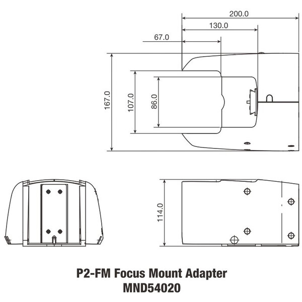 Nikon Optikhållare P2-FM Adapter för fokuseringsmontering