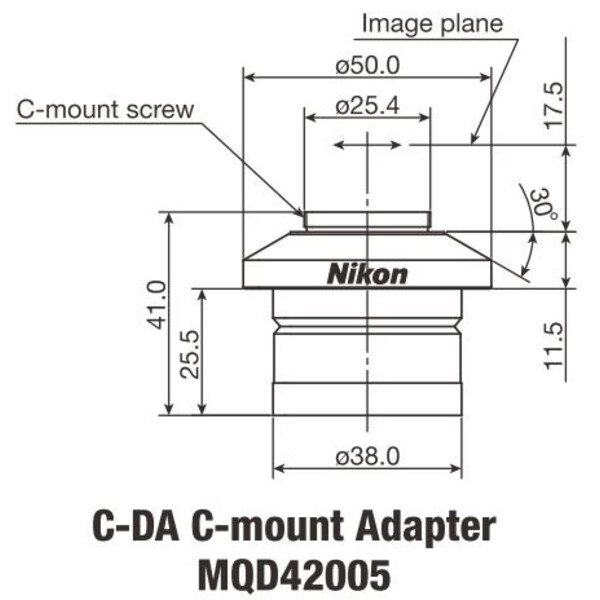 Nikon Kameraadapter C-DA Adapter för C-montage 1x