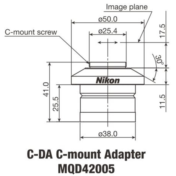 Nikon Kameraadapter C-DA Adapter för C-Mount 1x