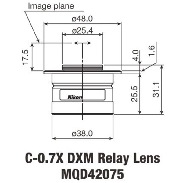 Nikon Kameraadapter C-Mount TV Adapter 0,7 x