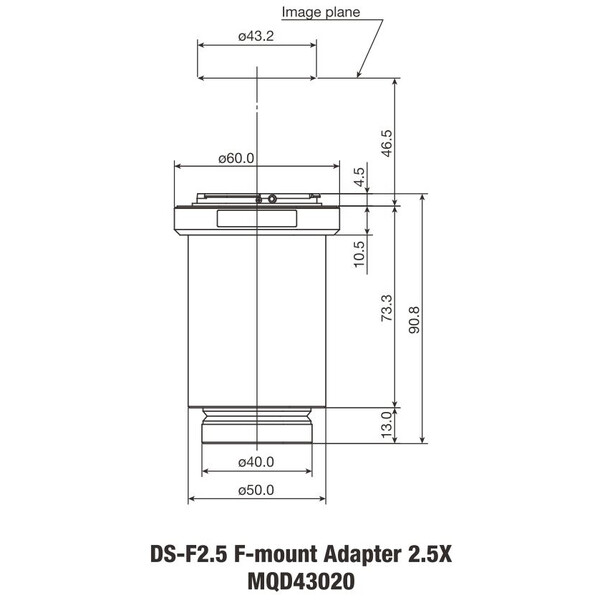 Nikon Kameraadapter DS-F2.5 F-montageadapter 2,5x DS-serien