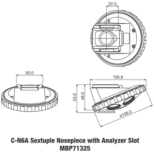 Nikon C-NA nässtycke med analysatorslits