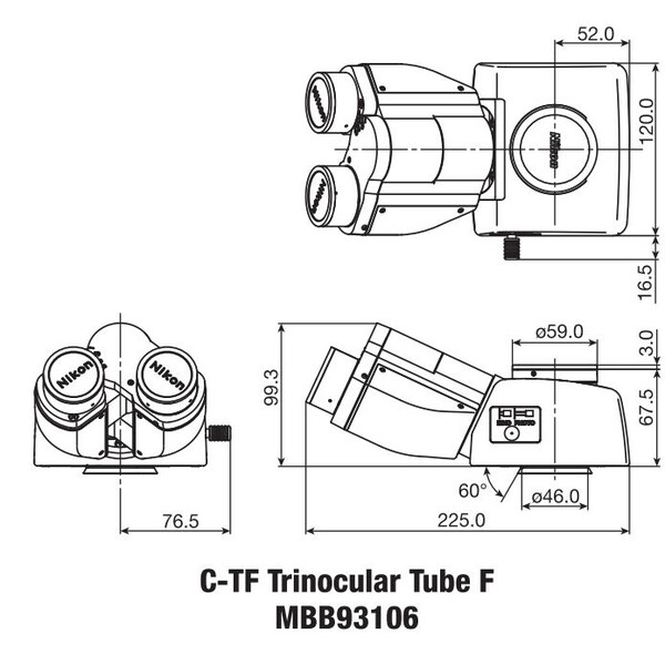 Nikon C-TF Trinokulärt rör F