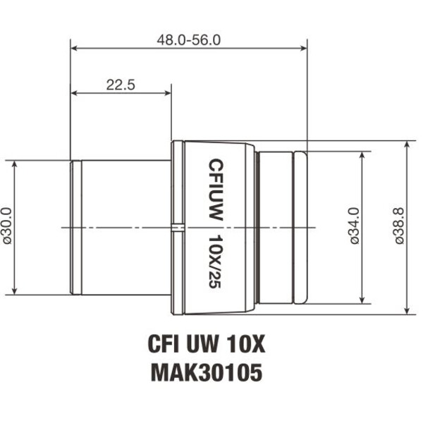 Nikon Okular CFI Eyepiece UW 10X/25