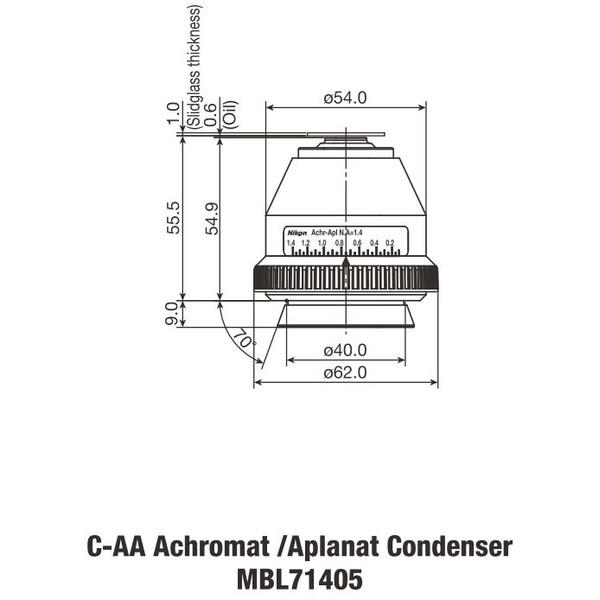 Nikon C-C Akromat/Aplanat-kondensor