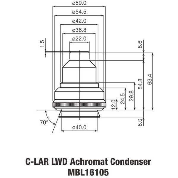 Nikon LWD Achromat-kondensor A.A. 10 mm