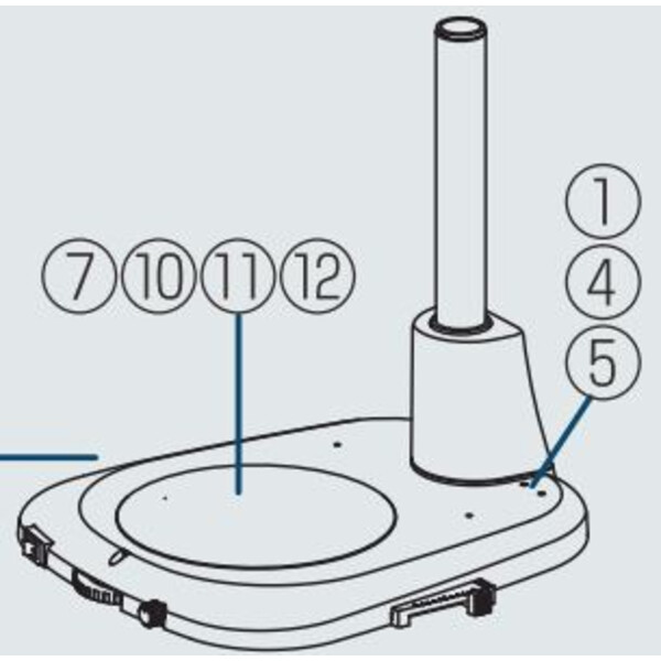 Nikon Zoom-stereomikroskop SMZ445, bino, 0,8x-3,5x, 45°, FN21, B.D.100mm, genomskinligt ljus, LED