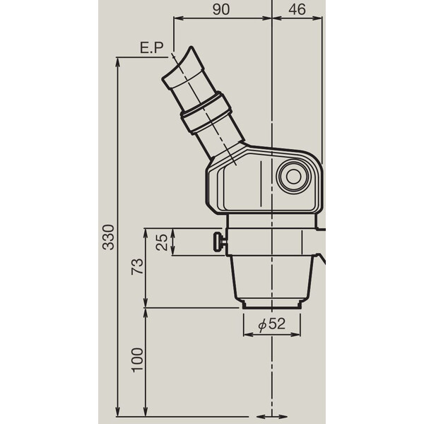 Nikon Zoom-stereomikroskop SMZ460, bino, 0,7x-3x, 60°, FN21, B.D.100mm, enarmat stativ