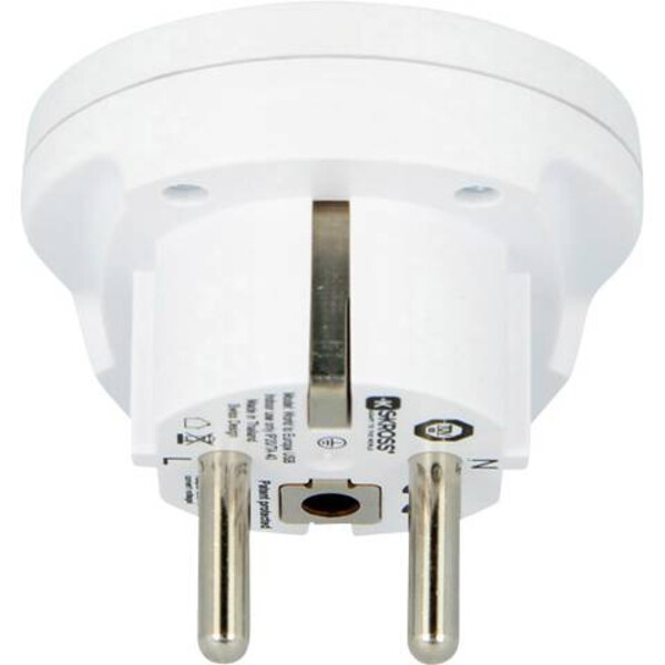 Skross Strömförsörjningsenhet World to Europe reseadapter med USB