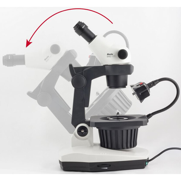 Motic Zoom-stereomikroskop GM-171, bino,  7.5-50x, wd 110mm