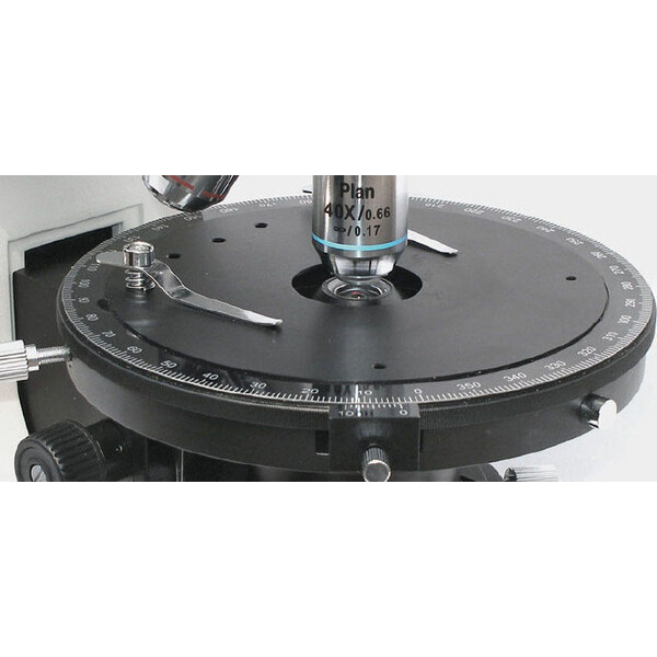 Kern Mikroskop OPM 181, POL, trino, Inf plan, 40x-400x, genomskinligt ljus, HAL, 20W