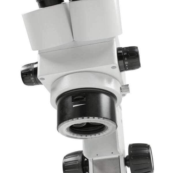 Kern Zoom-stereomikroskop Stereo mikroskop OZL 456, bino, Ringlampor, 10x23, 0,21W LED, 0,75-5,0x