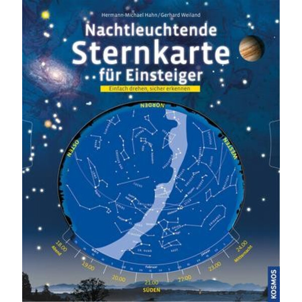 Kosmos Verlag Noctilucent stjärnkarta för nybörjare