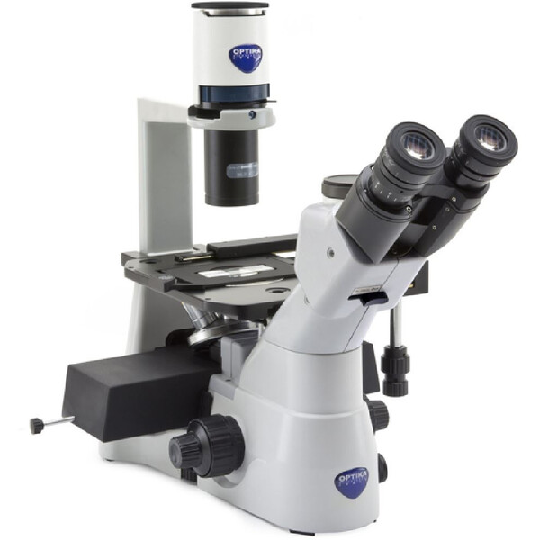 Optika Invert mikroskop IM-3LD4, trino, IOS U-PLAN F, LED-FLUO, LWD, 400x, 4 tomma filter
