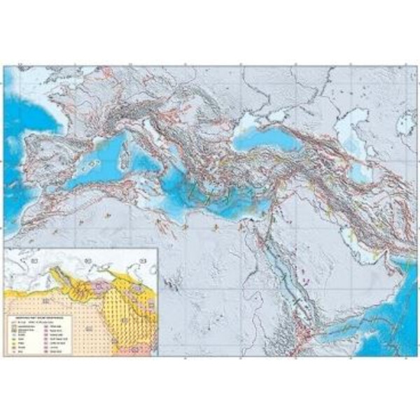 UKGE Regionkarta Geodynamisk karta över Medelhavet