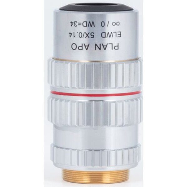 Motic Plant apokromatiskt objektiv PA ELWD 5X/0,140 (bd 34mm) Pafocality-justering
